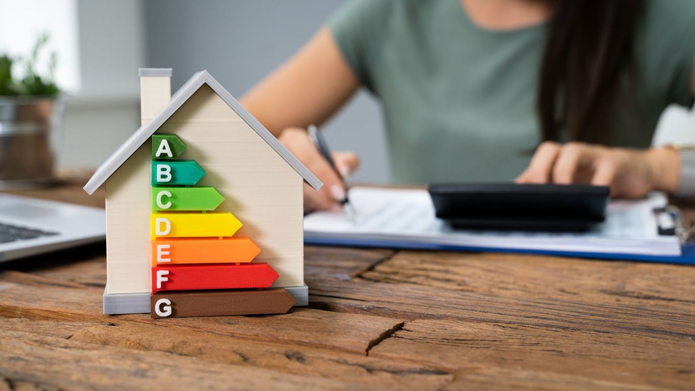 Illustrasjon som viser energimerkingsnivåene