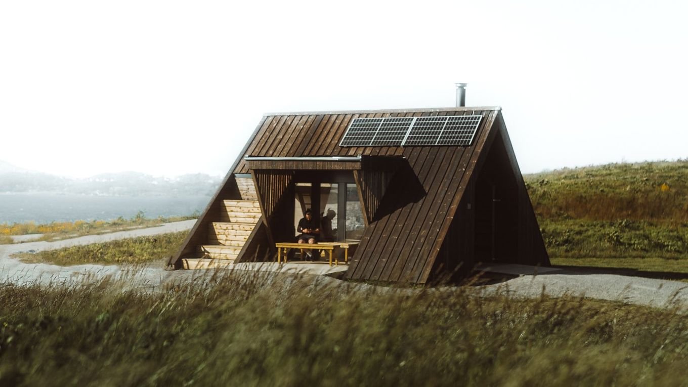 En helt unik hytte, formet som en trekant