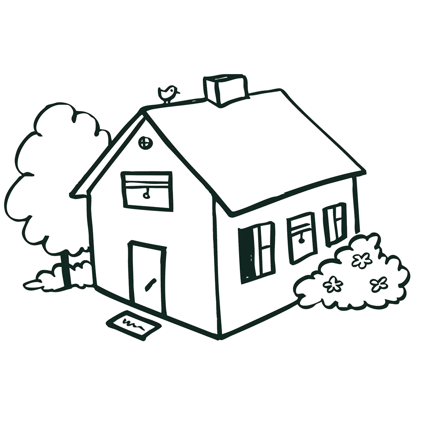 Illustrasjon av et hus